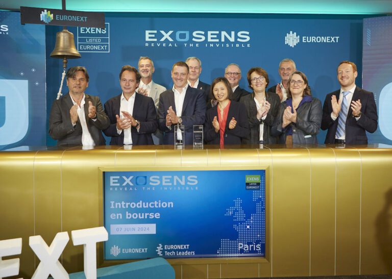 Cérémonie de cloche d'Exosens à Euronext Paris