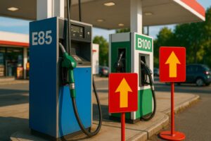 Nouvelle taxe sur l&rsquo;E85 et B100 : l&rsquo;essence va co&ucirc;ter plus cher, automobilistes et pros inquiets pour 2026