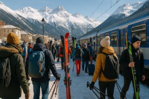 Voyages en train : l&rsquo;engouement pour les billets d&rsquo;hiver explose, +10% de ventes en un jour, les Alpes en t&ecirc;te