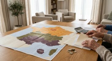 Retraite : cette carte noire 2025 r&eacute;v&egrave;le comment partir vivre dans le Sud peut vous co&ucirc;ter jusqu&rsquo;&agrave; 700 &euro; par mois par rapport &agrave; Paris
