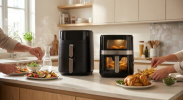 Cosori ou Philips : ce comparatif d&rsquo;airfryers grande capacit&eacute; &eacute;vite l&rsquo;erreur de mod&egrave;le qui g&acirc;cherait vos repas de famille