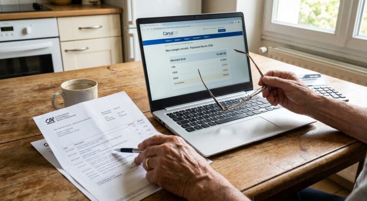 Retraite : pension Carsat en hausse ou en baisse en f&eacute;vrier 2026 ? Ce calcul CSG-CRDS qui change tout sur votre virement
