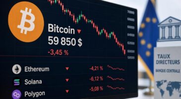 Bitcoin sous 60 000$ : ce signal technique qui n&rsquo;&eacute;tait pas apparu depuis 2018 met 53% des investisseurs en perte