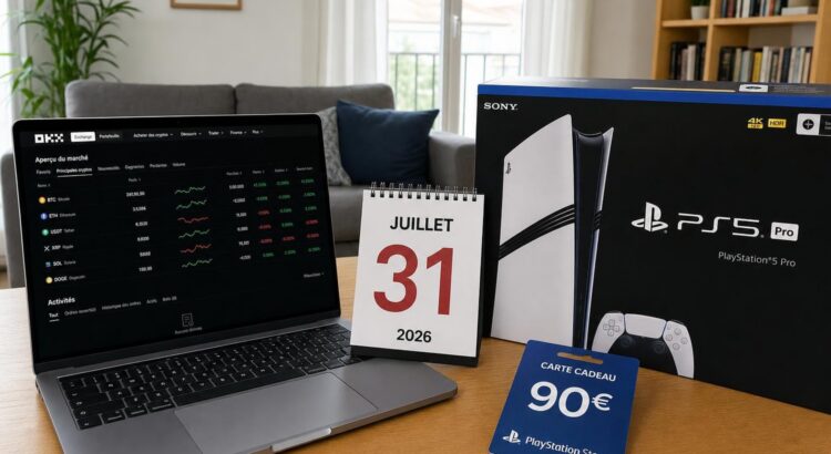 OKX : comment un seul trade crypto peut vous faire gagner une PS5 Pro et 400&euro; en Bitcoin avant le 31 juillet