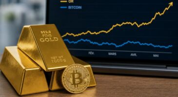 Bitcoin (-26%) contre l&rsquo;or : le pi&egrave;ge de la valeur refuge num&eacute;rique qui co&ucirc;te cher &agrave; votre portefeuille cette ann&eacute;e