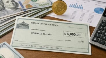 Le ch&egrave;que de 5 000$ de Trump : ce plan choc qui alarme sur la dette et ravive le souvenir de l&rsquo;envol&eacute;e du Bitcoin