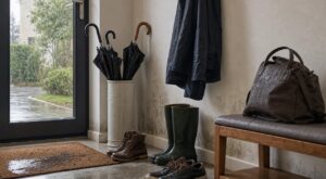 Apr&egrave;s la pluie, cette erreur banale avec 6 objets dans votre entr&eacute;e d&eacute;grade vos murs sans que vous le sachiez